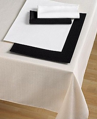 Ralph Lauren "Basketweave" Sandstone 90" Round Tablecloth